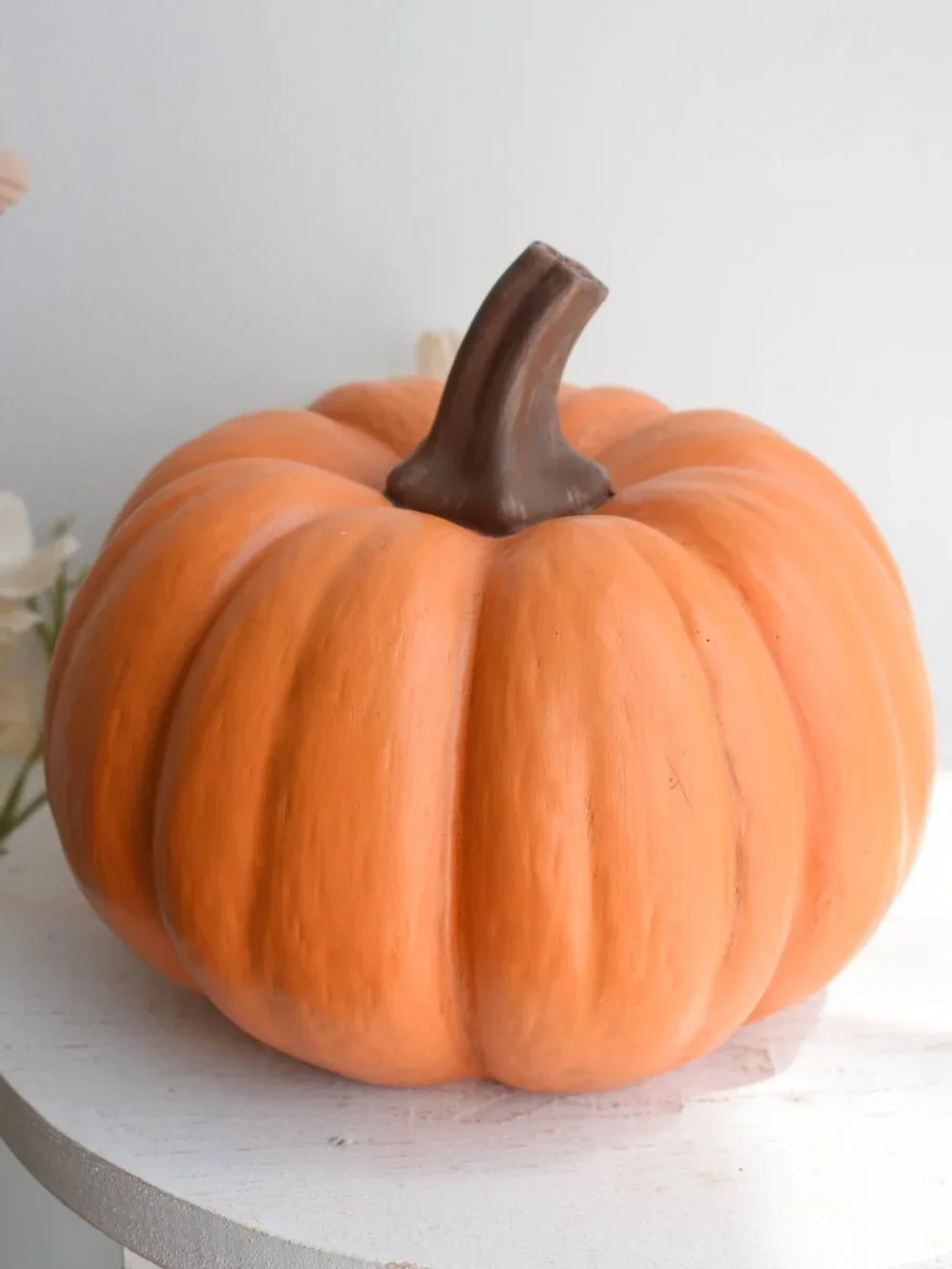 Realistic Resin Cottage Orange Pumpkin Fall Halloween Decor